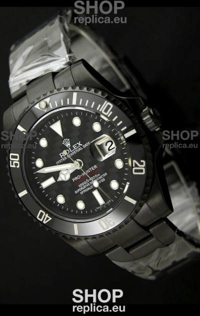 Rolex Pro Hunter Submariner Japanese Replica Watch in Carbon Case