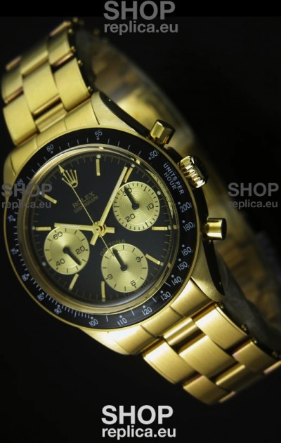 Rolex Daytona 6263 Cosmograph Black Dial in Gold Case