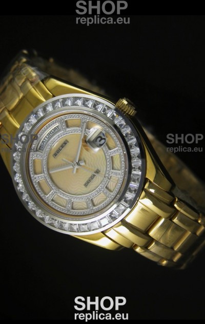 Rolex Day Date Swiss Watch in Rose Gold Case