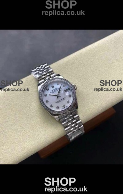 Rolex Super Clone Datejust 31MM Pearl Dial Steel Case Super Clone Watch 
