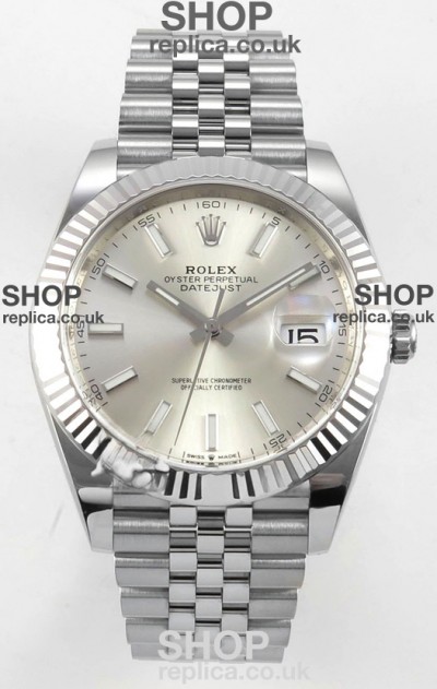 Datejust Super Clone 126334 Steel Dial 41MM FREE SPRUNG MVMNT 3235 Watch 