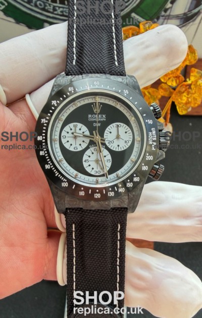 Rolex Daytona DiW Black Carbon Fiber Paul Newman Dial Super Clone Watch 