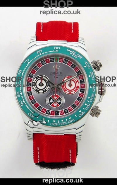 Rolex Daytona DiW Lucky Player CarboQuartz Super Clone Watch 