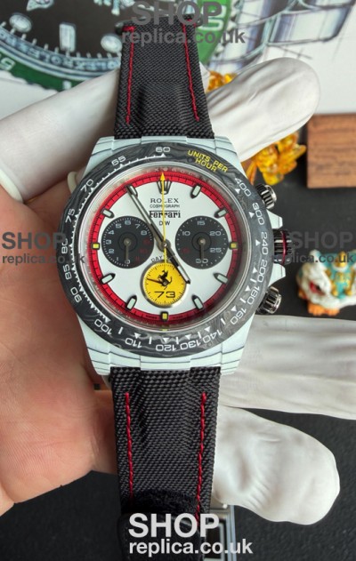 Rolex Daytona DiW Ferrari CarboQuartz Super Clone Watch 