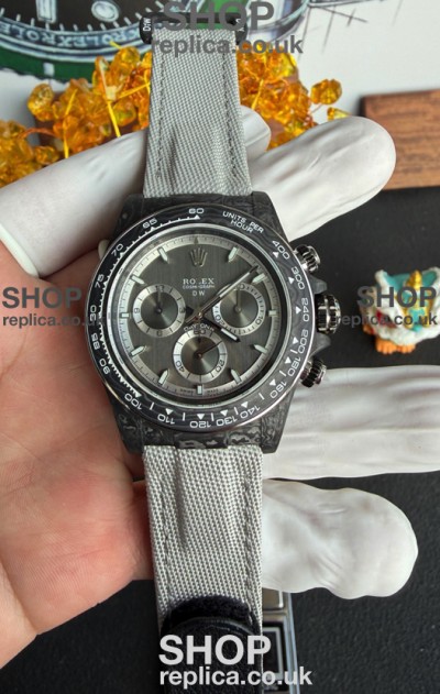 Rolex Daytona DiW Nova Grey Carbon Fiber Super Clone Watch 