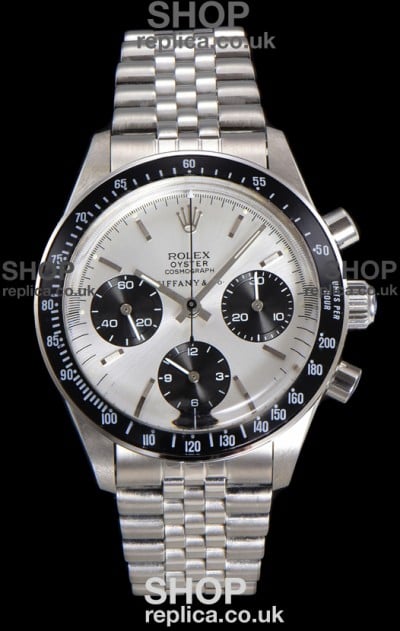 Rolex Daytona Paul Newman 37MM Tiffany & Co Steel Dial Manual Wind Super Clone Watch 