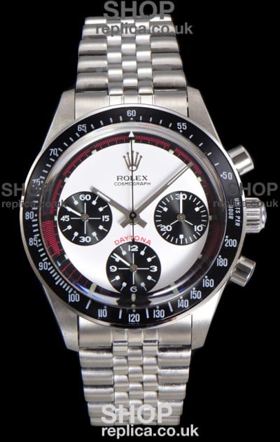 Rolex Daytona Paul Newman 37MM White Dial Manual Wind Super Clone Watch 