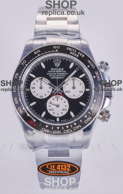Rolex Daytona 126525 Le Mans White Gold FREE SPRUNG MVMT Super Clone Watch 