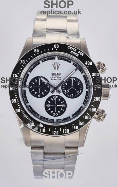 Rolex Daytona Paul Newman Blaken Blue Dial Custom Modded 4130 Mvnt Swiss Replica