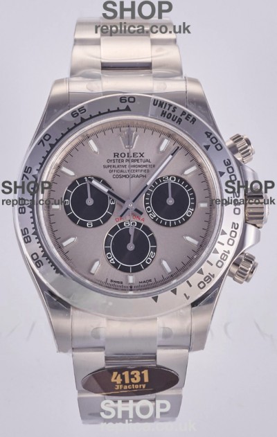 Rolex Daytona 126509 Silver Dial Stick Markers FREE SPRUNG MVMT Super Clone Watch 