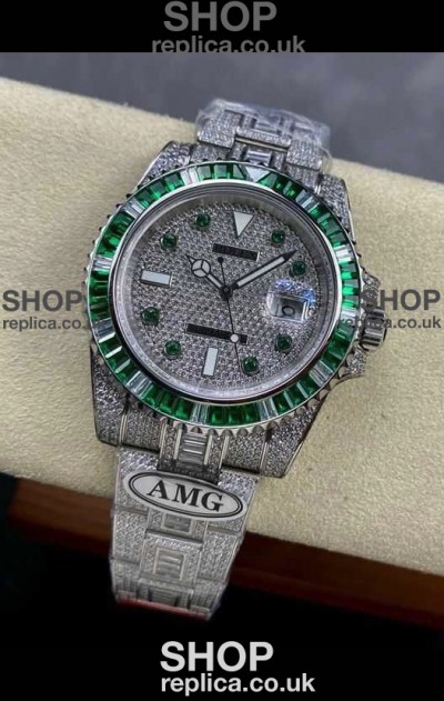 Rolex Submariner 116610 Iced Out Edition 5 Swiss Replica Watch 