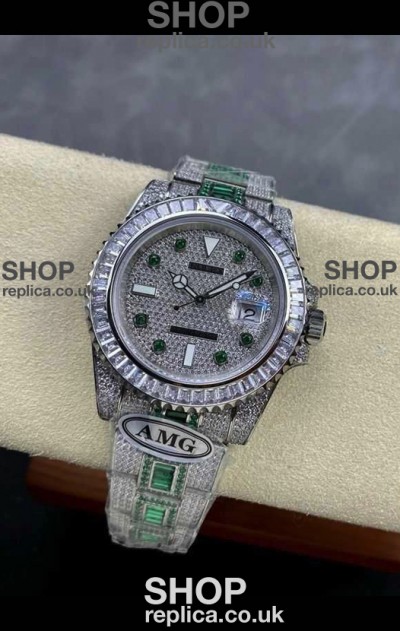 Rolex Submariner 116610 Iced Out Edition 12 Swiss Replica Watch 