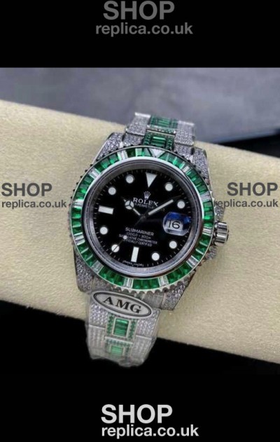 Rolex Submariner 116610 Iced Out Edition 16 Swiss Replica Watch 
