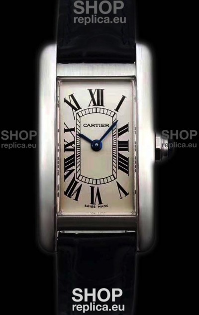 Cartier Tank Americaine Ladies Swiss Quartz Watch 1:1 Mirror Replica