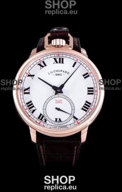 Chopard Louis-Ulysse The Tribute Rose Gold White Dial Swiss Watch