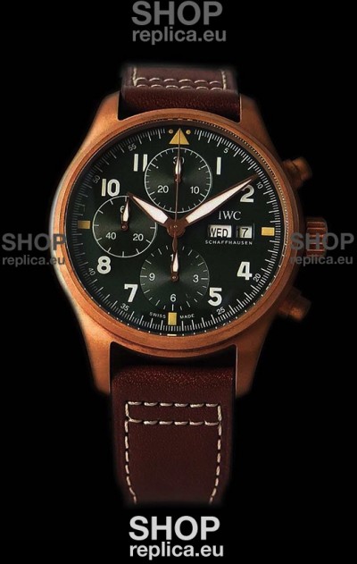 IWC Pilot's Chronograph Spitfire Broze Case - 1:1 Mirror Replica