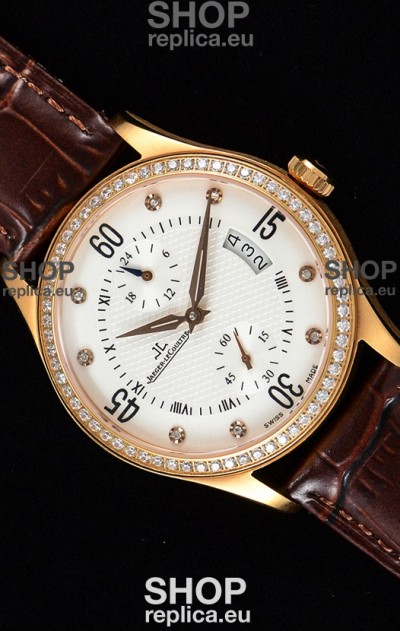 Jaeger LeCoultre Master Control Rose Gold Swiss Replica Watch 