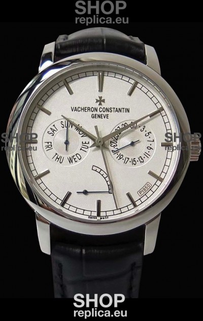 Vacheron Constantin Traditionnelle Day Date Steel Swiss Replica Watch 