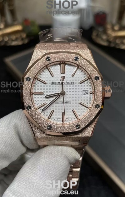 Audemars Piguet Royal Oak 37MM Frosted Casing Watch in 3120 Movement - 1:1 Mirror Replica