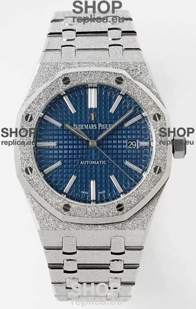 Audemars Piguet Royal Oak 15410BC 41MM Blue Dial 904L Steel CALIBRE 3120 Movement 1:1 Mirror Replica