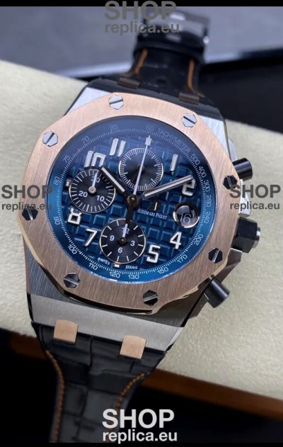 Audemars Piguet Royal Oak Offshore Blue Dial Chronograph 1:1 Mirror Replica Watch - 904L Steel