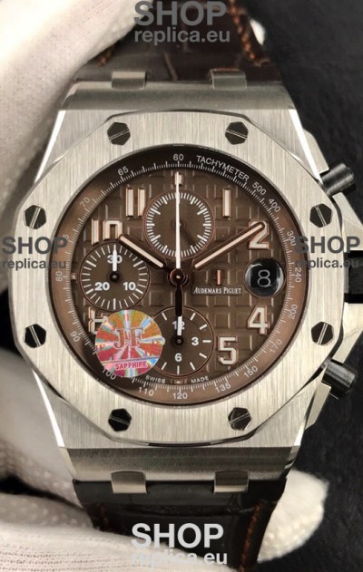 Audemars Piguet Royal Oak Offshore Chronograph Brown Dial 904L Steel - 1:1 Mirror 3126 Movement