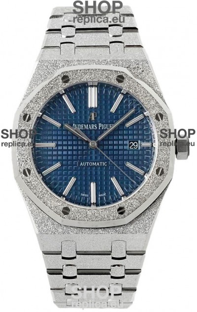Audemars Piguet Royal Oak Frosted 37MM Self-Winding Blue Dial 1:1 Mirror Replica Watch