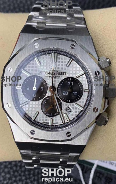 Audemars Piguet Royal Oak Chronograph White Dial Steel Strap Swiss Replica Watch