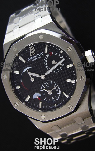 Audemars Piguet Royal Oak Dual Time Swiss Replica Watch in Black Dial