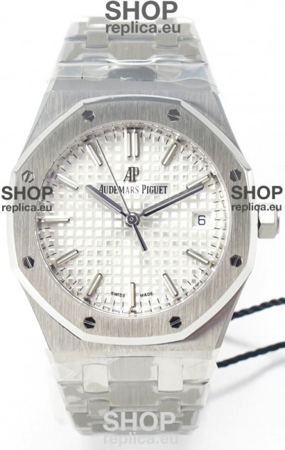 Audemars Piguet Royal 34MM Super Clone Swiss Replica Watch in White Dial