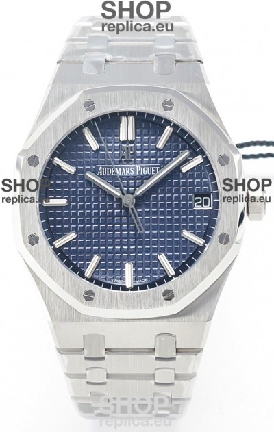 Audemars Piguet Royal Oak 15500 41MM 904L Steel Blue Dial Super Clone Replica Watch 