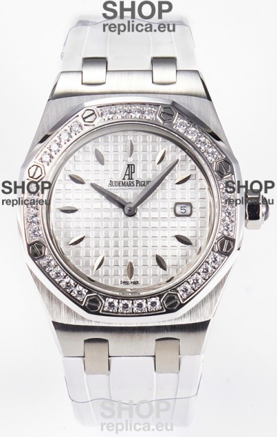 Audemars Piguet Royal Oak 33MM 904L Steel Quartz White Dial Swiss Replica Watch