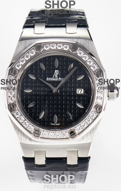 Audemars Piguet Royal Oak 33MM 904L Steel Quartz Black Dial Swiss Replica Watch