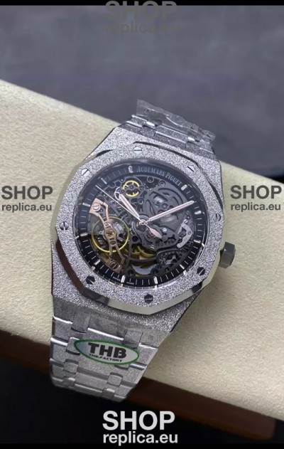 Audemars Piguet Royal Oak Double Balance Wheel Openworked FROSTED Edition 1:1 Superclone Replica Watch