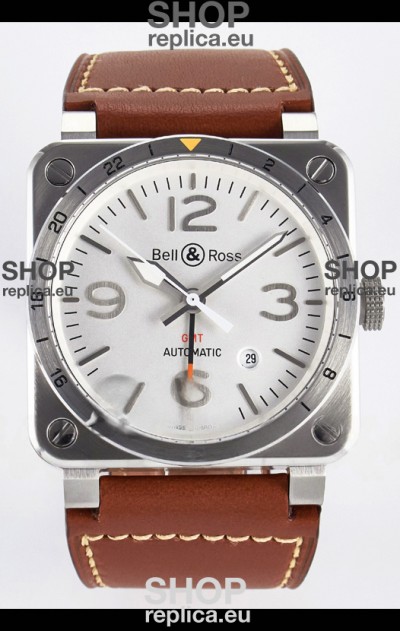 Bell & Ross BR03-93 GMT Edition White Dial 1:1 Mirror Replica Watch 