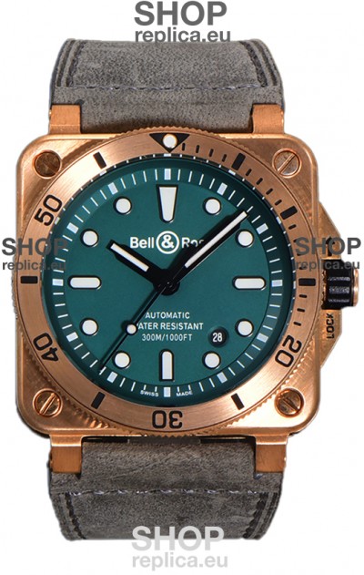 Bell & Ross BR03-92 Diver Green Dial Bronze Casing Swiss Replica Watch 1:1 Mirror Replica