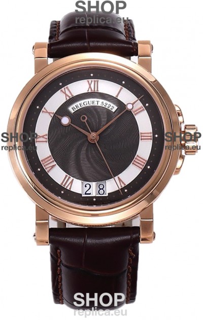 Breguet Marine Automatic Big Date 5817 Rose Gold Watch in Brown Dial 