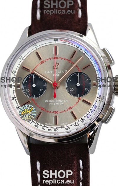 Breitling Premier B01 Chronograph 42 Edition Steel Casing Steel Dial - 1:1 Mirror Replica Watch