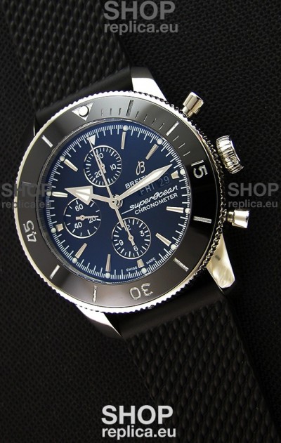 Breitling Superocean Heritage II Black Dial 46MM 1:1 Mirror Swiss Replica Watch 