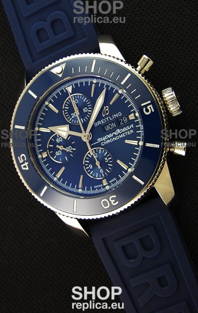 Breitling Superocean Heritage II Blue Dial 46MM 1:1 Mirror Swiss Replica Watch 