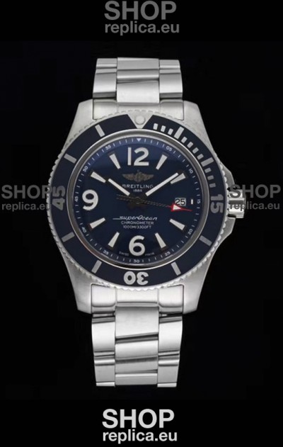Breitling Superocean Automatic 44 Steel - Navy Blue Dial 1:1 Mirror Replica