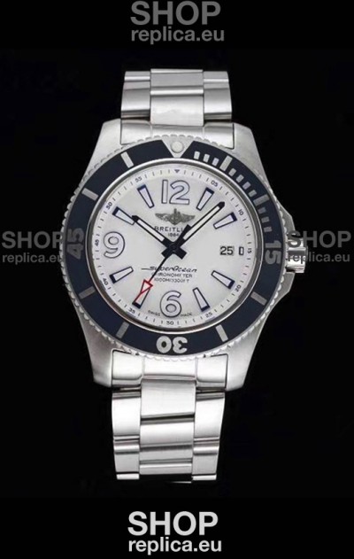 Breitling Superocean Automatic 44 Steel - White Dial 1:1 Mirror Replica