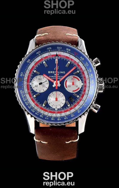 Breitling Navitimer 1 B01 Chronograph PAN AM Edition 43MM - 904L 1:1 Mirror Replica Watch 