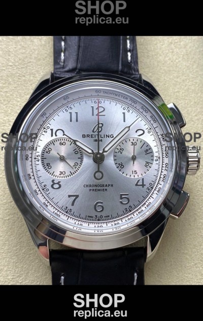 Breitling Premier B01 Chronograph 42 Edition Steel Casing Steel Dial - 1:1 Mirror Replica Watch