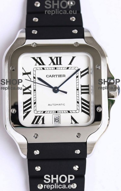 Santos De Cartier Stainless Steel Casing 1:1 Mirror Swiss Replica Watch 40MM