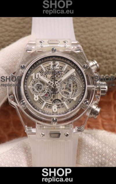 Hublot Big Bang Unico Clear Plexiglass Casing 1:1 Mirror Edition Swiss Replica Watch 