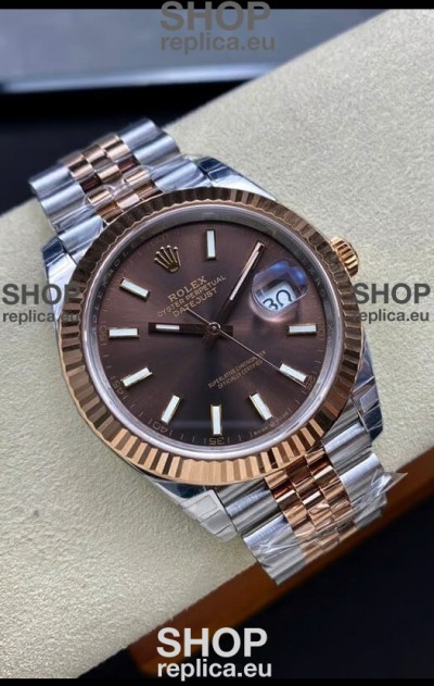Rolex Datejust 126331 41MM ETA 3235 Swiss 1:1 Mirror Replica Watch in Rose Gold 904L Steel - 1:1 Mirror