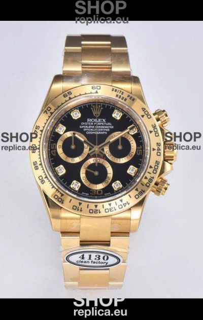 Rolex Cosmograph Daytona M116508-0016 Yellow Gold Original Cal.4130 Movement - 904L Steel Watch