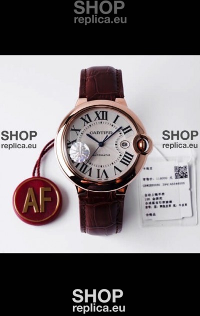 Ballon De Cartier Swiss Automatic 1:1 Mirror Quality 42MM in Rose Gold Casing