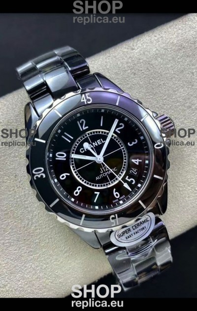 Chanel J12 38MM Black Ceramic Case Watch Automatic 1:1 Mirror Replica Watch